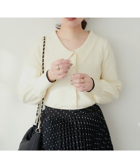 【ナチュラルクチュール/natural couture】の【WEB限定】osono衿付きキレイめニット 人気、トレンドファッション・服の通販 founy(ファニー) ファッション Fashion レディースファッション WOMEN トップス・カットソー Tops/Tshirt ニット Knit Tops 2024年 2024 2024-2025秋冬・A/W Aw/Autumn/Winter/Fw/Fall/2024-2025 コンパクト Compact スカラップ Scalloped デニム Denim トレンド Trend パール Pearl ビジネス 仕事 通勤 Business 定番 Standard |ID:prp329100004135275