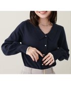 【ナチュラルクチュール/natural couture】の【WEB限定】osono衿付きキレイめニット 人気、トレンドファッション・服の通販 founy(ファニー) ファッション Fashion レディースファッション WOMEN トップス・カットソー Tops/Tshirt ニット Knit Tops 2024年 2024 2024-2025秋冬・A/W Aw/Autumn/Winter/Fw/Fall/2024-2025 コンパクト Compact スカラップ Scalloped デニム Denim トレンド Trend パール Pearl ビジネス 仕事 通勤 Business 定番 Standard thumbnail ネイビー|ID: prp329100004135275 ipo3291000000028947051