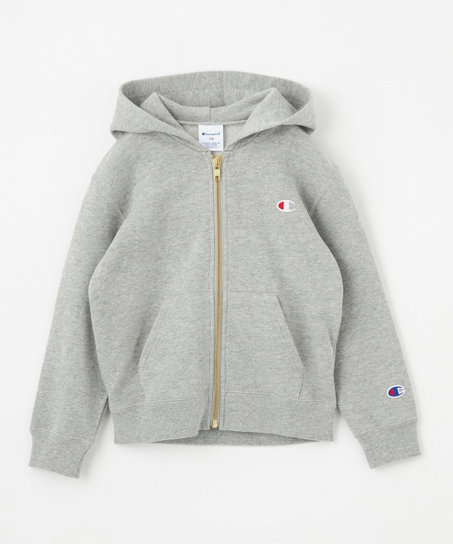 【その他のブランド/Other】のChampion ジップ フーデッド スウェット 110cm-130cm 人気、トレンドファッション・服の通販 founy(ファニー) 　ファッション　Fashion　キッズファッション　KIDS　秋　Autumn/Fall　シンプル　Simple　ジップ　Zip　スウェット　Sweat　ニューヨーク　New York　パーカー　Hoodie　冬　Winter　おすすめ　Recommend　2023年　2023　2023-2024秋冬・A/W　Aw/Autumn/Winter//Fw/Fall-Winter/2023-2024　 other-1|ID: prp329100004135356 ipo3291000000028417427