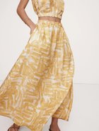 【バナナ リパブリック/BANANA REPUBLIC】のビスコースリネン マキシスカート YELLOW_PRINT|ID: prp329100004135368 ipo3291000000028304099