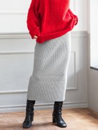 【コカ/COCA】のニットスカート 人気、トレンドファッション・服の通販 founy(ファニー) ファッション Fashion レディースファッション WOMEN スカート Skirt おすすめ Recommend カットソー Cut And Sew フィット Fit ポケット Pocket リブニット Rib Knit 定番 Standard thumbnail Gray|ID: prp329100004135426 ipo3291000000028613310