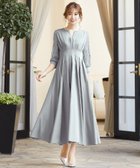 【ガール/GIRL】のレーススリーブXラインキーネックロング 結婚式 ワンピース パーティードレス BGRY|ID: prp329100004135540 ipo3291000000028585477