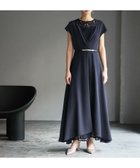 【ガール/GIRL】のパールベルト付きカシュクール風レース切替ロングフレア 結婚式パーティードレス NA|ID: prp329100004135545 ipo3291000000028585573