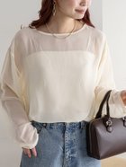 【ディスコート/Discoat】の【WEB限定】シアービッグT 人気、トレンドファッション・服の通販 founy(ファニー) ファッション Fashion レディースファッション WOMEN インナー Inner キャミ Cami シアー Sheer スリット Slit ベーシック Basic ロング Long 長袖 Long Sleeve thumbnail オフホワイト|ID: prp329100004136386 ipo3291000000028419829