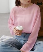 【ディスコート/Discoat】の【WEB限定】シアービッグT 人気、トレンドファッション・服の通販 founy(ファニー) ファッション Fashion レディースファッション WOMEN インナー Inner キャミ Cami シアー Sheer スリット Slit ベーシック Basic ロング Long 長袖 Long Sleeve thumbnail ピンク|ID: prp329100004136386 ipo3291000000028419831