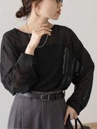 【ディスコート/Discoat】の【WEB限定】シアービッグT 人気、トレンドファッション・服の通販 founy(ファニー) ファッション Fashion レディースファッション WOMEN インナー Inner キャミ Cami シアー Sheer スリット Slit ベーシック Basic ロング Long 長袖 Long Sleeve thumbnail ブラック|ID: prp329100004136386 ipo3291000000028419836