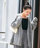 【フリークスストア/FREAK'S STORE】の深 Vネック シャギー ニット 2way カーディガン【限定展開】 24AW グレー|ID: prp329100004136713 ipo3291000000028589524