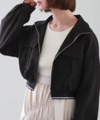 【アルシーヴ/archives】のZIPブルゾンアウター 人気、トレンドファッション・服の通販 founy(ファニー) ファッション Fashion レディースファッション WOMEN アウター Coat Outerwear ブルゾン Blouson/Jackets おすすめ Recommend ショルダー Shoulder ジャージ Jersey トレンド Trend ドロップ Drop フロント Front ボトム Bottom ポケット Pocket ワーク Work thumbnail BLACK|ID: prp329100004136810 ipo3291000000028457038