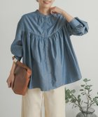 【アーバンリサーチ ドアーズ/URBAN RESEARCH DOORS】のダンガリーステッチシャツ 人気、トレンドファッション・服の通販 founy(ファニー) ファッション Fashion レディースファッション WOMEN トップス・カットソー Tops/Tshirt シャツ/ブラウス Shirts/Blouses 2024年 2024 2024-2025秋冬・A/W Aw/Autumn/Winter/Fw/Fall/2024-2025 A/W・秋冬 Aw・Autumn/Winter・Fw・Fall-Winter 冬 Winter ギャザー Gather ダンガリー Dungarees トレンド Trend 定番 Standard thumbnail BLUE|ID: prp329100004136811 ipo3291000000028513950