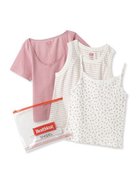 【スナイデル/SNIDEL】の【SNIDEL/Healthknit】コラボパックTシャツ 人気、トレンドファッション・服の通販 founy(ファニー) 雑誌掲載アイテム Magazine Items ファッション雑誌 Fashion Magazines ノンノ non-no ヴィヴィ ViVi ファッション Fashion レディースファッション WOMEN トップス・カットソー Tops/Tshirt ニット Knit Tops シャツ/ブラウス Shirts/Blouses ロング / Tシャツ T-Shirts 春 Spring 5月号 May Issue キャミソール Camisole コラボ Collaboration コンパクト Compact シンプル Simple スペシャル Special 雑誌 Magazine タンク Tank フィット Fit ボーダー Border 6月号 June Issue thumbnail PNK[066]|ID: prp329100004136919 ipo3291000000028322327