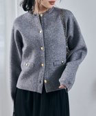 【ラナン/Ranan】のMTゴールド調ボタンニットカーデ 人気、トレンドファッション・服の通販 founy(ファニー) ファッション Fashion レディースファッション WOMEN トップス・カットソー Tops/Tshirt ニット Knit Tops カーディガン Cardigan コンパクト Compact ジャケット Jacket なめらか Smooth ポケット Pocket エレガント 上品 Elegant thumbnail グレー|ID: prp329100004136931 ipo3291000000028564464