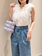 【スナイデル/SNIDEL】のSustainableボリュームフリルブラウス 人気、トレンドファッション・服の通販 founy(ファニー) ファッション Fashion レディースファッション WOMEN トップス・カットソー Tops/Tshirt シャツ/ブラウス Shirts/Blouses インナー Inner オーガンジー Organdy キャミソール Camisole チュール Tulle デコルテ Decolletage デニム Denim フリル Frills フロント Front ベーシック Basic リボン Ribbon thumbnail WHT[001]|ID: prp329100004136946 ipo3291000000028417449