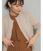 【ビームス ウイメン/BEAMS】の【定番人気】DANTON / ラムウール クルーネック カーディガン 24AW ウールカーデ OATMEAL|ID: prp329100004137086 ipo3291000000028904421