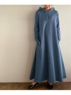 【ジュノア/JUNOAH】のマキシ丈パーカーワンピース 人気、トレンドファッション・服の通販 founy(ファニー) ファッション Fashion レディースファッション WOMEN ワンピース Dress パーカー Hoodie マキシ Maxi thumbnail アッシュブルー|ID: prp329100004137537 ipo3291000000028771567