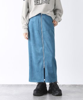 【ジーナシス/JEANASiS】のヌバックライクZIPナロースカート 人気、トレンドファッション・服の通販 founy(ファニー) ファッション Fashion レディースファッション WOMEN スカート Skirt バッグ Bag A/W・秋冬 Aw・Autumn/Winter・Fw・Fall-Winter シンプル Simple スエード Suede スリット Slit フロント Front 定番 Standard |ID:prp329100004137587