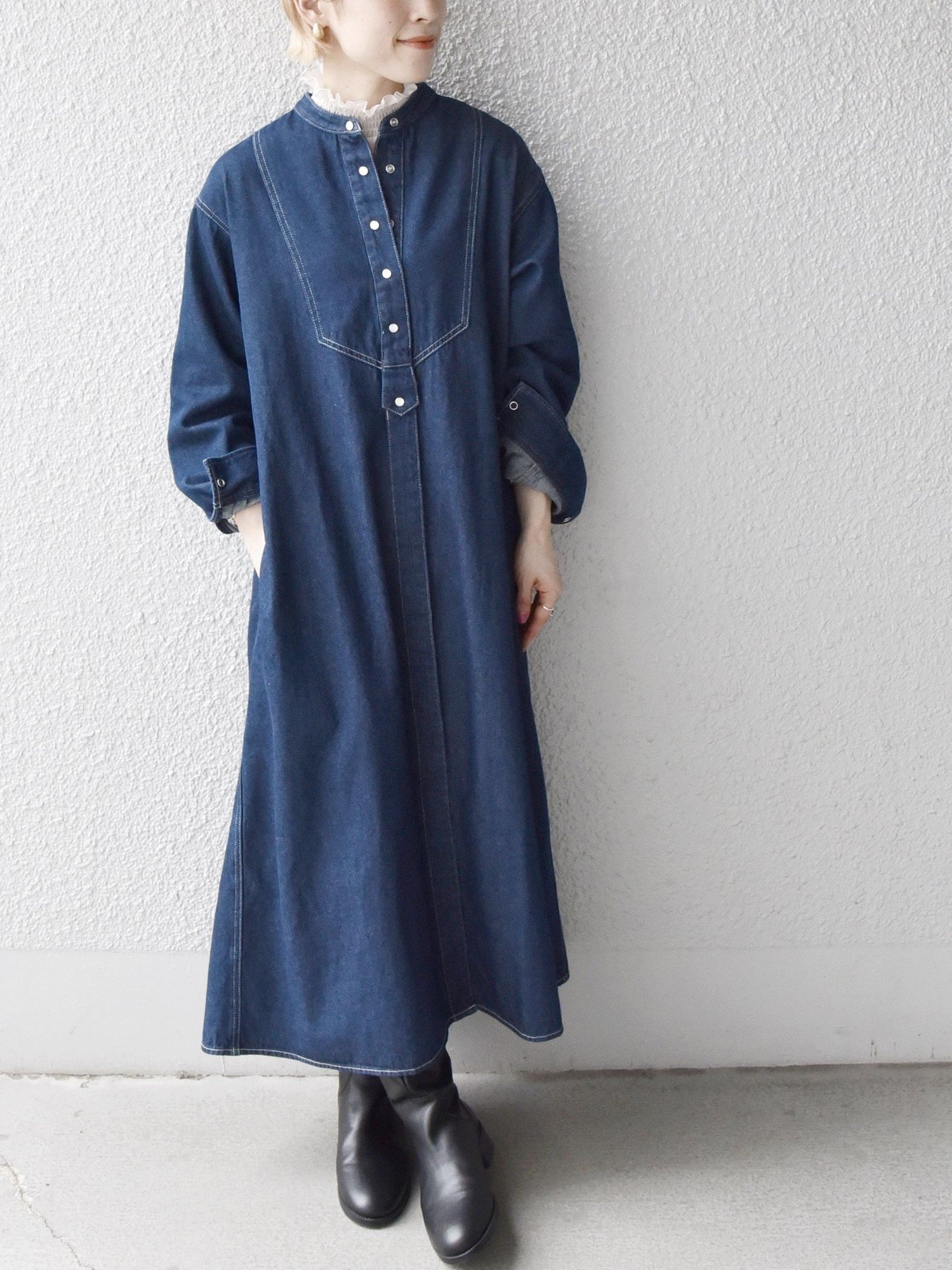 【シップス フォー ウィメン/SHIPS】のSHIPS any 〈ウォッシャブル〉デニムブザム シャツ ワンピース SHIPS any DENIM 24AW 人気、トレンドファッション・服の通販 founy(ファニー) 　ファッション　Fashion　レディースファッション　WOMEN　ワンピース　Dress　シャツワンピース　Shirt Dresses　インナー　Inner　ウォッシャブル　Washable　春　Spring　今季　This Season　サンダル　Sandals　シアー　Sheer　スニーカー　Sneakers　タートル　Turtle　デニム　Denim　ドット　Dot　パール　Pearl　フロント　Front　ロング　Long　A/W・秋冬　Aw・Autumn/Winter・Fw・Fall-Winter　S/S・春夏　Ss・Spring/Summer　おすすめ　Recommend　夏　Summer　2024年　2024　2024-2025秋冬・A/W　Aw/Autumn/Winter/Fw/Fall/2024-2025　 other-1|ID: prp329100004137604 ipo3291000000029063184