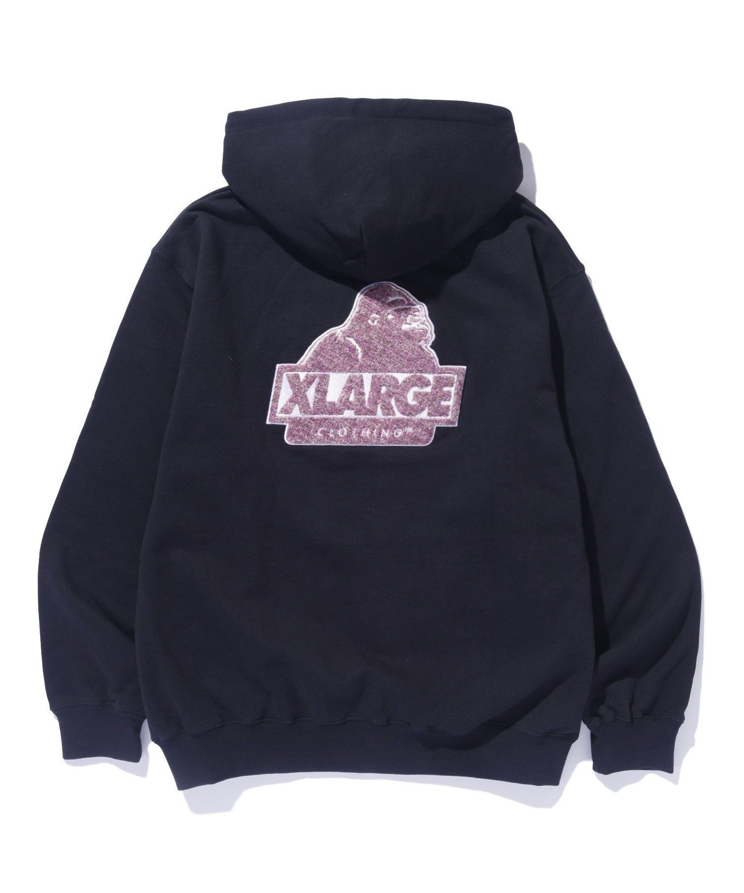 【エクストララージ/XLARGE / MEN】のCHENILLE SLANTED OG HOODED SWEATSHIRT インテリア・キッズ・メンズ・レディースファッション・服の通販 founy(ファニー) 　ファッション　Fashion　メンズファッション　MEN　トップス・カットソー　Tops/Tshirt/Men　パーカ　Sweats　シャツ　Shirts　シンプル　Simple　パーカー　Hoodie　フロント　Front　BLACK|ID: prp329100004137615 ipo3291000000028771543