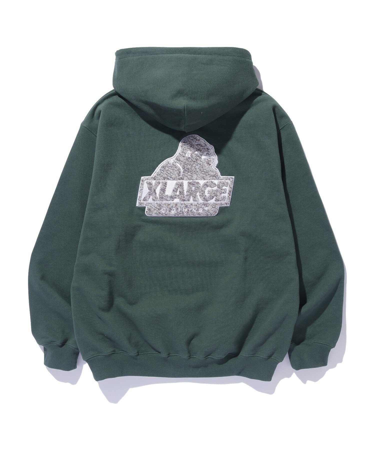 【エクストララージ/XLARGE / MEN】のCHENILLE SLANTED OG HOODED SWEATSHIRT インテリア・キッズ・メンズ・レディースファッション・服の通販 founy(ファニー) 　ファッション　Fashion　メンズファッション　MEN　トップス・カットソー　Tops/Tshirt/Men　パーカ　Sweats　シャツ　Shirts　シンプル　Simple　パーカー　Hoodie　フロント　Front　GREEN|ID: prp329100004137615 ipo3291000000028771544