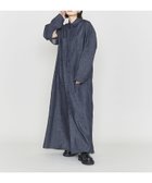 【その他のブランド/Other】のASTRAET コットン デニム オープンスリーブ ワンピース 人気、トレンドファッション・服の通販 founy(ファニー) ファッション Fashion レディースファッション WOMEN ワンピース Dress おすすめ Recommend スリット Slit スリーブ Sleeve デニム Denim ボトム Bottom マキシ Maxi マニッシュ Mannish ワイド Wide thumbnail NAVY|ID: prp329100004137715 ipo3291000000028341223