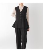 【グローバルワーク/GLOBAL WORK】のペプラムジレ*パンツSET/137549 人気、トレンドファッション・服の通販 founy(ファニー) ファッション Fashion レディースファッション WOMEN アウター Coat Outerwear インナー Inner オケージョン Occasion トレンド Trend ペプラム Peplum ロング Long thumbnail ブラック09|ID: prp329100004137732 ipo3291000000028341322