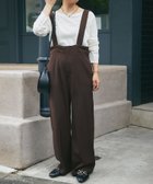 【アンディコール/un dix cors】の《スリットで綺麗見せ・着回し》ツイルサロペット 人気、トレンドファッション・服の通販 founy(ファニー) ファッション Fashion レディースファッション WOMEN ワンピース Dress サロペット Salopette インナー Inner ウェーブ Wave 秋 Autumn/Fall カットソー Cut And Sew サロペ Salope サロペット Overalls シルケット Mercerization ジャケット Jacket ストレート Straight スリット Slit ポケット Pocket 冬 Winter おすすめ Recommend thumbnail ブラウン|ID: prp329100004137838 ipo3291000000028342339