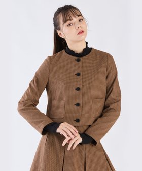 【アニエスベー ファム/agnes b. FEMME】のWW57 VESTE チェックジャケット 人気、トレンドファッション・服の通販 founy(ファニー) ファッション Fashion レディースファッション WOMEN アウター Coat Outerwear ジャケット Jackets ジャケット Jacket チェック Check フレンチ French |ID:prp329100004138110