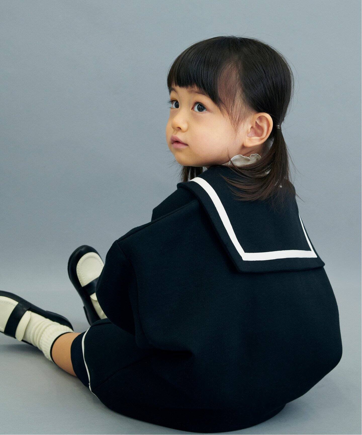 【その他のブランド/Other】のセーラーカットソー kids(90cm-140cm) インテリア・キッズ・メンズ・レディースファッション・服の通販 founy(ファニー) 　ファッション　Fashion　キッズファッション　KIDS　トップス・カットソー　Tops/Tees/Kids　ブラック|ID: prp329100004138113 ipo3291000000029271757