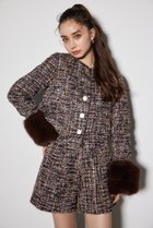 【リエンダ/rienda】の2WAY袖フェイクファーツイードJK 人気、トレンドファッション・服の通販 founy(ファニー) ファッション Fashion レディースファッション WOMEN トップス・カットソー Tops/Tshirt おすすめ Recommend ショート Short ジャケット Jacket ツイード Tweed バランス Balance エレガント 上品 Elegant thumbnail BRN|ID: prp329100004138157 ipo3291000000028345877