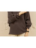 【コカ/COCA】のしっとりやわらかシンプルボートネックニットトップス Brown|ID:prp329100004138183