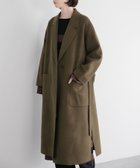 【ローリーズファーム/LOWRYS FARM】のウールリバーBIGコート 人気、トレンドファッション・服の通販 founy(ファニー) ファッション Fashion レディースファッション WOMEN アウター Coat Outerwear コート Coats バランス Balance マキシ Maxi 再入荷 Restock/Back In Stock/Re Arrival thumbnail グリーン78|ID: prp329100004138605 ipo3291000000028360686