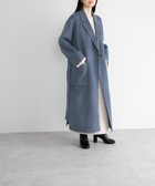 【ローリーズファーム/LOWRYS FARM】のウールリバーBIGコート 人気、トレンドファッション・服の通販 founy(ファニー) ファッション Fashion レディースファッション WOMEN アウター Coat Outerwear コート Coats バランス Balance マキシ Maxi 再入荷 Restock/Back In Stock/Re Arrival thumbnail ブルー86|ID: prp329100004138605 ipo3291000000028360688