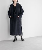 【ローリーズファーム/LOWRYS FARM】のウールリバーBIGコート 人気、トレンドファッション・服の通販 founy(ファニー) ファッション Fashion レディースファッション WOMEN アウター Coat Outerwear コート Coats バランス Balance マキシ Maxi 再入荷 Restock/Back In Stock/Re Arrival thumbnail ネイビー89|ID: prp329100004138605 ipo3291000000028360692