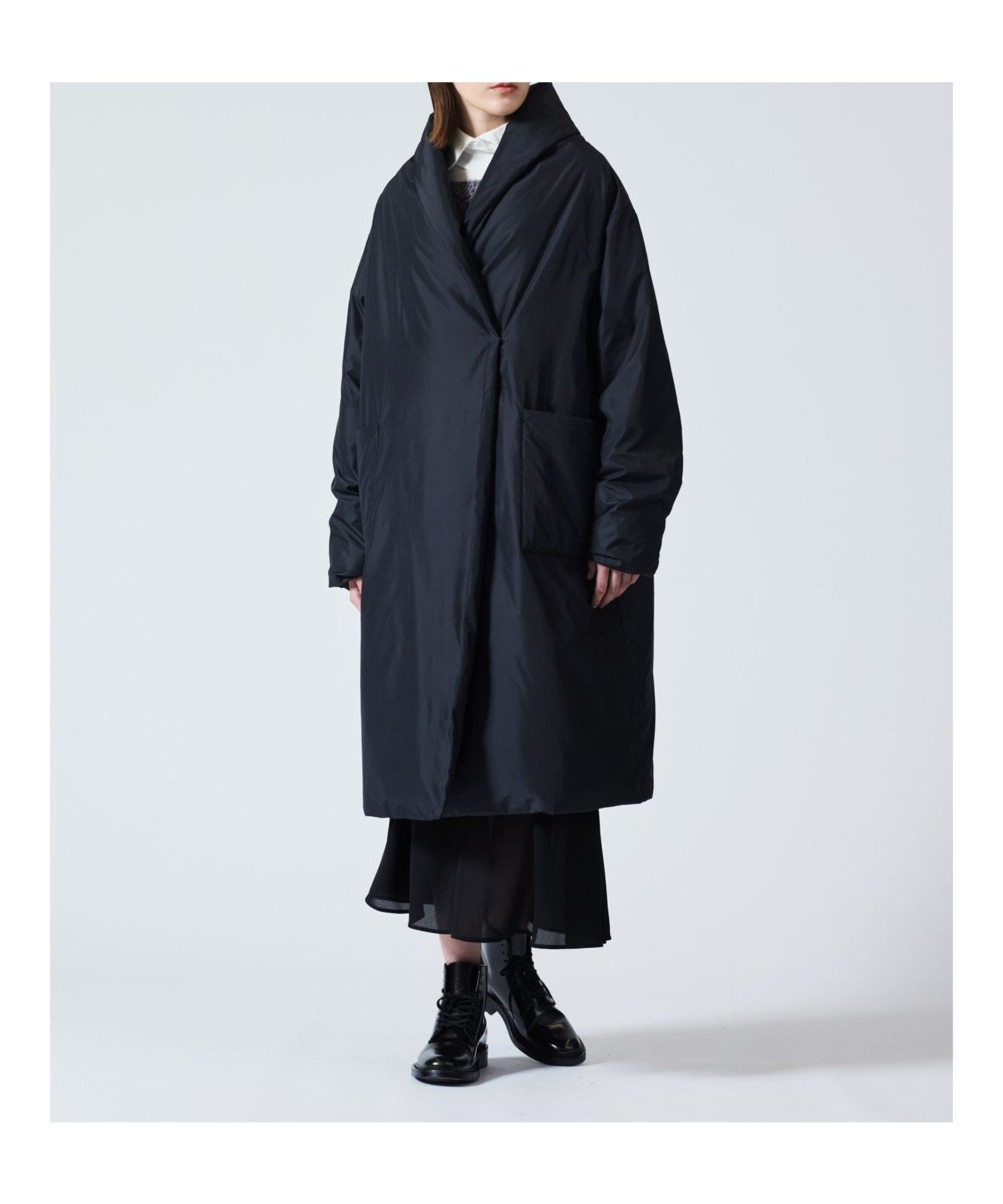 【マーコート/MARcourt】のmizuiro ind ドレープライトダウンコート 人気、トレンドファッション・服の通販 founy(ファニー) 　ファッション　Fashion　レディースファッション　WOMEN　アウター　Coat Outerwear　コート　Coats　ダウン　Down Coats And Jackets　おすすめ　Recommend　ウォーム　Worm　ダウン　Down　フロント　Front　ポケット　Pocket　マフラー　Scarf　人気　Popularity　今季　This Season　冬　Winter　定番　Standard　無地　Plain Color　長袖　Long Sleeve　 other-1|ID: prp329100004138729 ipo3291000000028361744