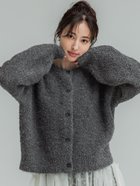 【コカ/COCA】のペンギンスリーブブークレカーディガン 人気、トレンドファッション・服の通販 founy(ファニー) ファッション Fashion レディースファッション WOMEN トップス・カットソー Tops/Tshirt カーディガン Cardigans カーディガン Cardigan ショート Short ジャージ Jersey スリーブ Sleeve デニム Denim ポケット Pocket 秋 Autumn/Fall thumbnail Charcoal|ID: prp329100004138847 ipo3291000000028362647