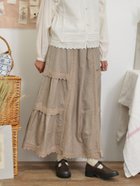 【サマンサモスモス/Samansa Mos2】の切替レースぺチスカート 人気、トレンドファッション・服の通販 founy(ファニー) ファッション Fashion レディースファッション WOMEN スカート Skirt ギャザー Gather レース Race 切替 Switching thumbnail モカ|ID: prp329100004138882 ipo3291000000028493180