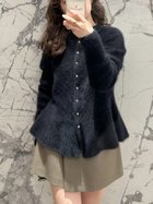 【フレイ アイディー/FRAY I.D】のFOXカシミアペプラムカーディガン 人気、トレンドファッション・服の通販 founy(ファニー) ファッション Fashion レディースファッション WOMEN トップス・カットソー Tops/Tshirt カーディガン Cardigans カシミア Cashmere カーディガン Cardigan シルバー Silver ストレート Straight フォックス Fox フォルム Form ベーシック Basic ペプラム Peplum モダン Modern エレガント 上品 Elegant ビジネス 仕事 通勤 Business thumbnail BLK[009]|ID: prp329100004138991 ipo3291000000028364198