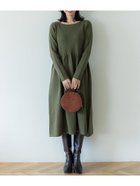 【コカ/COCA】のボートネックニットワンピース 人気、トレンドファッション・服の通販 founy(ファニー) ファッション Fashion レディースファッション WOMEN ワンピース Dress ニットワンピース Knit Dresses フレア Flare ベーシック Basic ポケット Pocket thumbnail Khaki|ID: prp329100004139008 ipo3291000000028364414