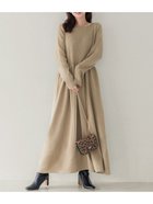 【コカ/COCA】のボートネックニットワンピース 人気、トレンドファッション・服の通販 founy(ファニー) ファッション Fashion レディースファッション WOMEN ワンピース Dress ニットワンピース Knit Dresses フレア Flare ベーシック Basic ポケット Pocket thumbnail Beige|ID: prp329100004139008 ipo3291000000028364415