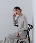 【エヌ ナチュラルビューティーベーシック/N.Natural Beauty basic】のオープンショルダーニットワンピース 人気、トレンドファッション・服の通販 founy(ファニー) ファッション Fashion レディースファッション WOMEN ワンピース Dress ニットワンピース Knit Dresses ショルダー Shoulder thumbnail ライトグレー|ID: prp329100004139044 ipo3291000000028364750