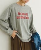 【その他のブランド/Other】のロゴロングTシャツ 人気、トレンドファッション・服の通販 founy(ファニー) ファッション Fashion レディースファッション WOMEN トップス・カットソー Tops/Tshirt シャツ/ブラウス Shirts/Blouses ロング / Tシャツ T-Shirts 2024年 2024 2024-2025秋冬・A/W Aw/Autumn/Winter/Fw/Fall/2024-2025 A/W・秋冬 Aw・Autumn/Winter・Fw・Fall-Winter 冬 Winter シンプル Simple スリーブ Sleeve フロント Front ロング Long 定番 Standard thumbnail L.GRY|ID: prp329100004139180 ipo3291000000028900813