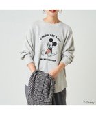 【フリークスストア/FREAK'S STORE】の別注/Mickey Mouse/ミッキーマウス ワッフル プリント ロングスリーブ Tシャツ【限定展開】 24AW 杢グレー|ID: prp329100004139257 ipo3291000000028887132