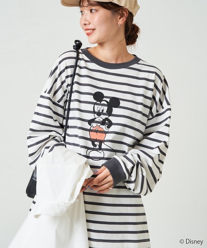 【フリークスストア/FREAK'S STORE】の別注/Mickey Mouse/ミッキーマウス ボーダーロングスリーブTシャツ【限定展開】 24AW インテリア・キッズ・メンズ・レディースファッション・服の通販 founy(ファニー) https://founy.com/ ファッション Fashion レディースファッション WOMEN トップス・カットソー Tops/Tshirt シャツ/ブラウス Shirts/Blouses ロング / Tシャツ T-Shirts 2024年 2024 2024-2025秋冬・A/W Aw/Autumn/Winter/Fw/Fall/2024-2025 A/W・秋冬 Aw・Autumn/Winter・Fw・Fall-Winter 冬 Winter スペシャル Special スリーブ Sleeve プリント Print ボーダー Border ロング Long ヴィンテージ Vintage 別注 Special Order |ID: prp329100004139259 ipo3291000000028904053