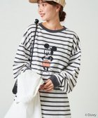 【フリークスストア/FREAK'S STORE】の別注/Mickey Mouse/ミッキーマウス ボーダーロングスリーブTシャツ【限定展開】 24AW スミクロ×オフホワイト|ID: prp329100004139259 ipo3291000000028904054