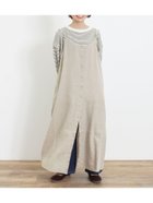 【サマンサモスモス/Samansa Mos2】の【Slow linen】柄アソートキャミワンピース ベージュ|ID: prp329100004139869 ipo3291000000028382029