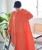 【フリークスストア/FREAK'S STORE】のピグメント加工 ティアード 切り替え ワンピース【限定展開】 24AW 人気、トレンドファッション・服の通販 founy(ファニー) ファッション Fashion レディースファッション WOMEN ワンピース Dress 2024年 2024 2024-2025秋冬・A/W Aw/Autumn/Winter/Fw/Fall/2024-2025 A/W・秋冬 Aw・Autumn/Winter・Fw・Fall-Winter 冬 Winter ティアード Tiered ティアードワンピース Tiered Dress フェミニン Feminine 切替 Switching thumbnail オレンジ|ID: prp329100004139875 ipo3291000000028382086