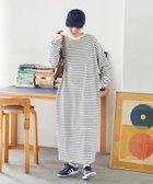 【フリークスストア/FREAK'S STORE】のUSAコットン ビッグシルエット ロングスリーブ ワンピース【限定展開】 24AW オフホワイト×ブラック|ID: prp329100004139878 ipo3291000000028382129