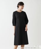 【レリアン/LEILIAN】のVネック七分袖ワンピ-ス 人気、トレンドファッション・服の通販 founy(ファニー) ファッション Fashion レディースファッション WOMEN ワンピース Dress アクセサリー Accessories エレガント 上品 Elegant thumbnail ブラック|ID: prp329100004139920 ipo3291000000028382765