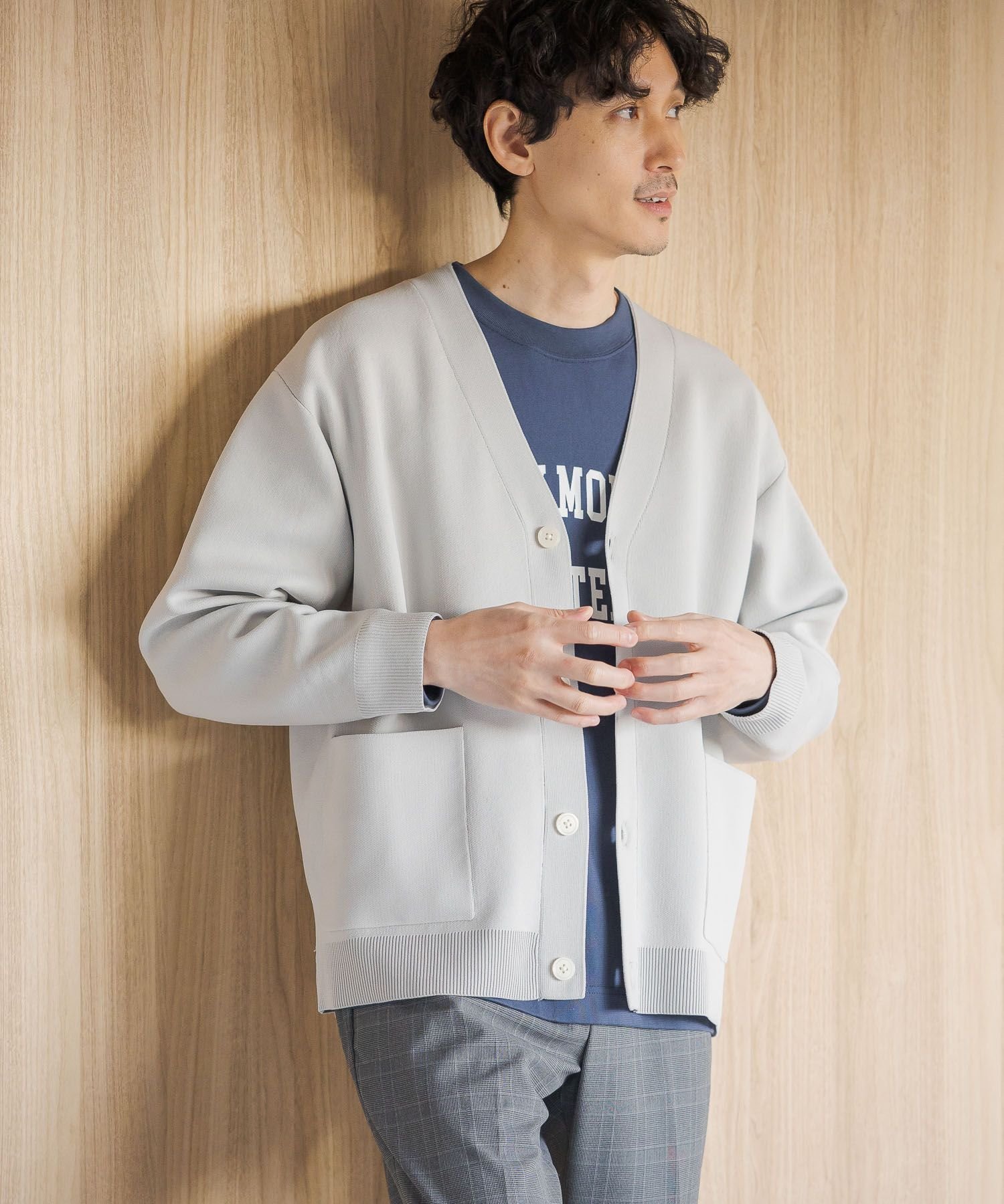 【グローバルワーク/GLOBAL WORK / MEN】のリッチライトニットVカーディガン/M/986884 人気、トレンドファッション・服の通販 founy(ファニー) 　ファッション　Fashion　メンズファッション　MEN　A/W・秋冬　Aw・Autumn/Winter・Fw・Fall-Winter　カーディガン　Cardigan　シンプル　Simple　ジャケット　Jacket　洗える　Washable　 other-1|ID: prp329100004139944 ipo3291000000028687375