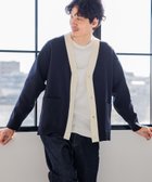 【グローバルワーク/GLOBAL WORK / MEN】のリッチライトニットVカーディガン/M/986884 人気、トレンドファッション・服の通販 founy(ファニー) ファッション Fashion メンズファッション MEN A/W・秋冬 Aw・Autumn/Winter・Fw・Fall-Winter カーディガン Cardigan シンプル Simple ジャケット Jacket 洗える Washable thumbnail ネイビー×オフ87|ID: prp329100004139944 ipo3291000000028687484