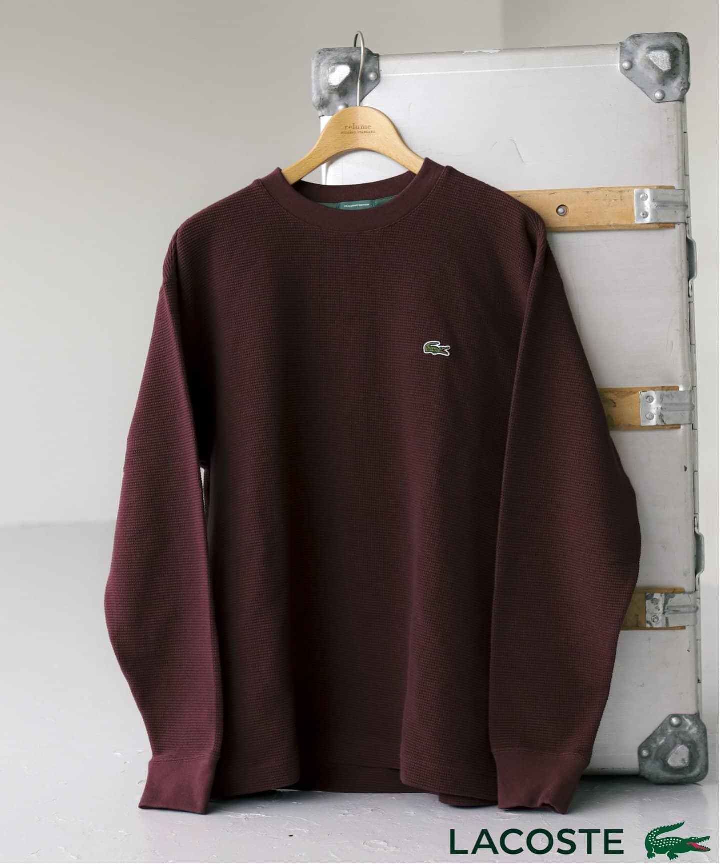 【ジャーナルスタンダード レリューム/JOURNAL STANDARD relume / MEN】のLACOSTE / ラコステ 別注 オーバーサイズ ヘビーピケ L/S Tシャツ インテリア・キッズ・メンズ・レディースファッション・服の通販 founy(ファニー) 　ファッション　Fashion　メンズファッション　MEN　スウェット　Sweat　ビッグ　Big　別注　Special Order　2024年　2024　2024-2025秋冬・A/W　Aw/Autumn/Winter/Fw/Fall/2024-2025　ピンク B|ID: prp329100004139951 ipo3291000000028606430